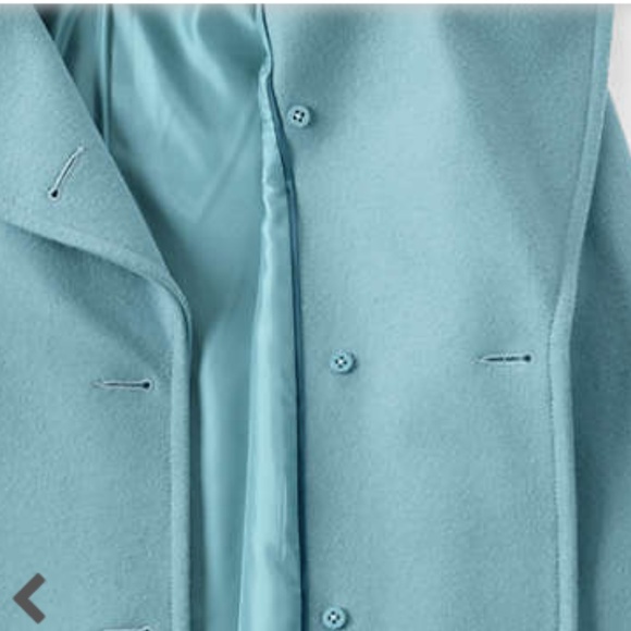 Lands End Wool Peacoat Evening Shore 6 - Picture 2 of 8